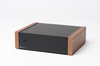 Pro-Ject AMP BOX DS2 (DS-2) Stereo power amplifier 100W with wooden side panels Colour: Black, Color: Walnut