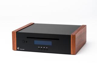 Pro-Ject CD Box DS2T (DS2 T) High-End Audio CD transport  with wooden side panels Colour: Dark, Color: Rosenut
