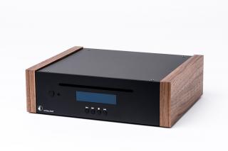 Pro-Ject CD Box DS2T (DS2 T) High-End Audio CD transport  with wooden side panels Colour: Dark, Color: Walnut