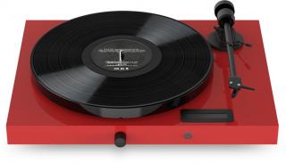 Pro-Ject Juke Box E1 All-in-one Plug  Play system, analog turntable with phono stage and power amplifier, bluetooth Color: Red gloss