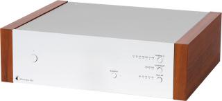 Pro-Ject Phono Box DS2 (DS-2) Phono preamplifier MM / MC with wooden side panels Colour: Bright, Color: Rosenut
