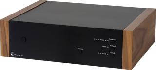 Pro-Ject Phono Box DS2 (DS-2) Phono preamplifier MM / MC with wooden side panels Colour: Dark, Color: Walnut
