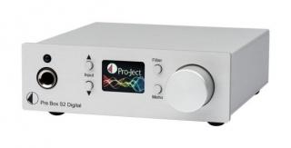 Pro-Ject Pre Box S2 Digital (PreBox S-2) Stereo Line preamplifier with DAC and MQA Color: Sliver