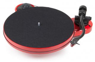 Pro-Ject RPM 1 (RPM1) Carbon Turntable Cartridges: Ortofon 2M-RED, Color: Red high gloss