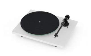 Pro-Ject T1 EVO Phono (T-1 EVO Phono) Analog turntable with with Ortofon OM10 and built-in switchable phono preamp Color: Satin White