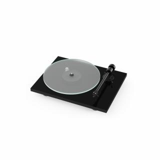 Pro-Ject T1 (T-1) Analog turntable with Ortofon OM5e Color: Black piano