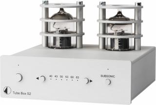 Pro-Ject Tube Box S2 (S-2) Tube phono lamp preamplifier MM / MC Color: Sliver