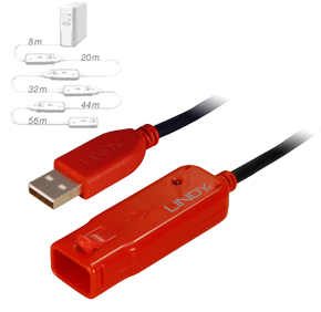 Przedłużacz USB A ze wzmacniaczem - Lindy 42782 - 12m