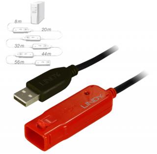 Przedłużacz USB ze wzmacniaczem wt. USB A - gn. USB A - Lindy 42780 - 8m