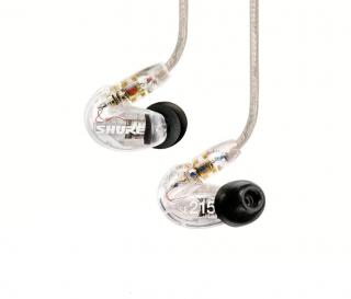 Shure SE 215 (SE215) In Ear Monitors Color: Transparent