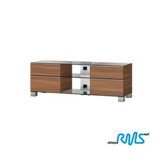 Sonorous MD 9240 (MD9240) Large sized video screens furniture   Color: INOX aluminium, Bookshelf colour: czarny, Wood colour: Red