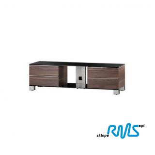 Sonorous MD 9540 (MD9540) Large sized video screens furniture   Color: INOX aluminium, Bookshelf colour: czarny, Wood colour: Red