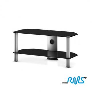 Sonorous NEO 2110 (NEO2110) TV table  Color: Black, Bookshelf colour: transparent