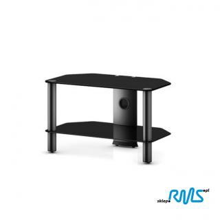 Sonorous NEO 270 (NEO270) TV table  Color: Black, Bookshelf colour: transparent