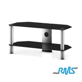 Sonorous NEO 290 (NEO290) TV table Color: Black, Bookshelf colour: transparent
