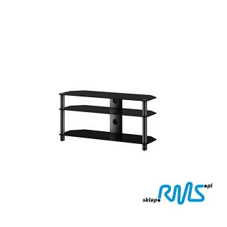 Sonorous NEO 3130 (NEO3130) TV table with three shelves Color: Black, Bookshelf colour: czarny