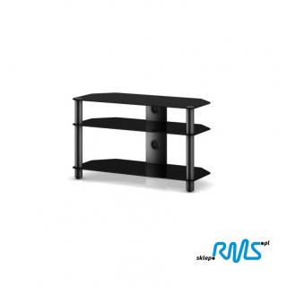 Sonorous NEO 390 (NEO390) TV table with three shelves Color: Black, Bookshelf colour: czarny