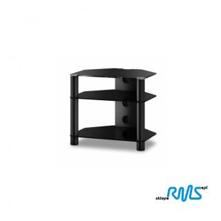 Sonorous RX 2130 (RX2130) AV table with three shelves Color: Black, Bookshelf colour: czarny