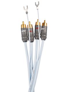 Supra Phono Ice Blue 2RCA/2RCA Turntable cable with earthing conductor - 1,5m