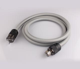 TAGA Harmony STPC-TS (STPC TS) Mains Power Cable Schuko-IEC C13, Silver line- 1.5m