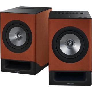Technics SC-CX700 (SC CX700) Wireless Hi-Fi Speaker System, Active Speakers- 2pcs Color: Brown