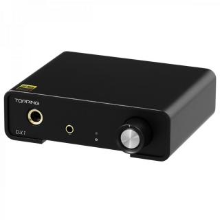 Topping DX1 (DX-1) Headphone Amplifier NFCA, USB DAC, XMOS XU208 Color: Sliver