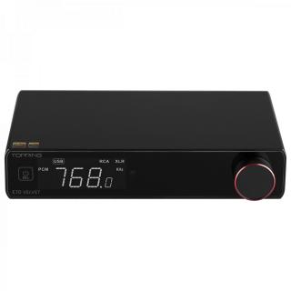 Topping E70 Velvet (E-70) DAC with preamp, Bluetooth 5.1, aptX HD, DSD512, AKM AK4499EX Color: Black-silver