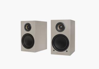 Triangle Elara Active LN-01A (LN01A) active booksheelf speakers 2x50W with Bluetooth aptX - 2 pieces Color: Linen grey
