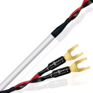 Wireworld Stream 8 (STS) Speaker cable with banana or spades plug - 3m Plugs: banana