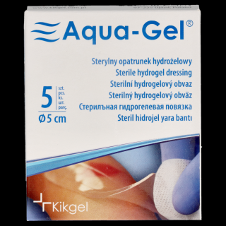 Aqua – Gel – sterylny opatrunek hydrożelowy okrągły śr. 5 cm