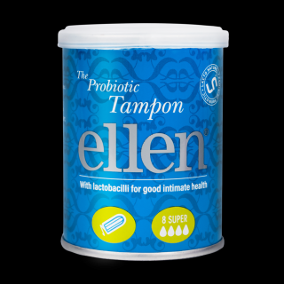 Ellen tampony probiotyczne - MINI, NORMAL, SUPER SUPER - 8 sztuk