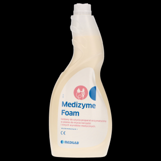 Medizyme Foam – gotowy do użycia preparat enzymatyczny w pianie do mycia narzędzi i innych wyrobów medycznych 750 ml