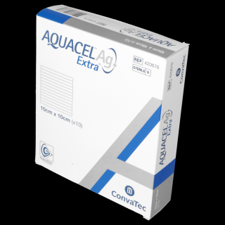 Opatrunek ze srebrem Aquacel Extra Ag (ConvaTec) 10 x 10 cm