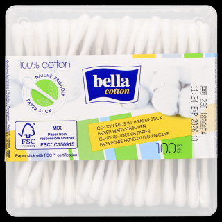Patyczki higieniczne papierowe Bella cotton 100 sztuk