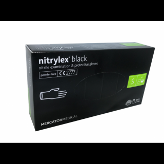 Rękawice nitrylowe bezpudrowe NITRYLEX BLACK (100 sztuk) M