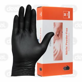 Rękawice nitrylowe czarne M Abena 100szt