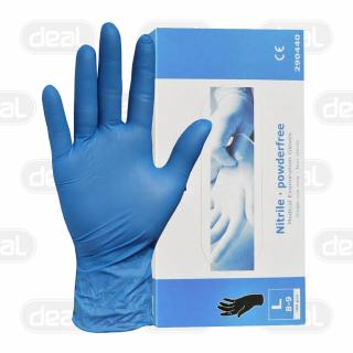 Rękawice nitrylowe niebieskie L Abena 100szt