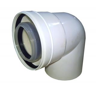kolano kominowe dn 80/125 x 87st. LIK PPH do kotłów kondensacyjnych