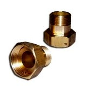 śrubunki wodomierza 1/2" (DN15) mosiężne, komplet