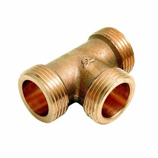 trójnik nyplowy 1/2" Z/Z/Z (DN15) mosiężny