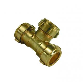 trójnik skręcany 28mm x 22mm x 22mm Conex do rur miedzianych
