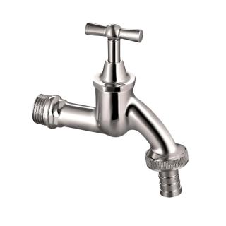 zawór czerpalny 1/2" chromowany z końcówką 3/4" na wąż. INVENA
