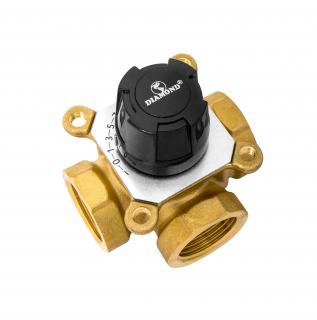 zawór mieszające 1 1/2" trójdrogowy Diamond, kvs 26,0