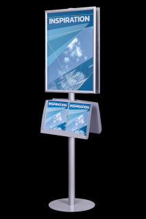 Dwustronny stojak na plakat i ulotki SPU009
