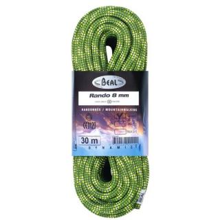 Lina turystyczna Rando 8 mm x 30 m Standard Green