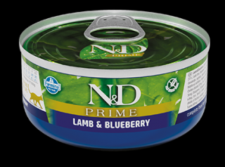 ND PRIME CAT LAMB AND BLUEBERRY ADULT 70gr