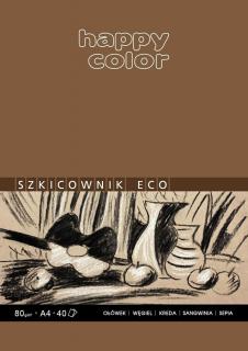 Happy Color  Blok Szkicowy Eco 80g A4