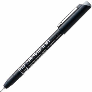 Kuretake Mangaka 01 mm Grey