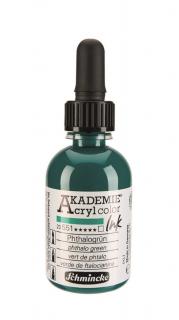 Schmincke Akademie Acryl Ink 50 ml - 551 Phthalo Green