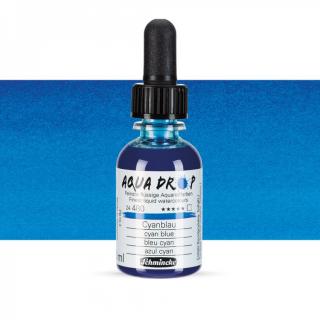 Schmincke - Aqua Drop 30 ml - 480 Cyan Blue